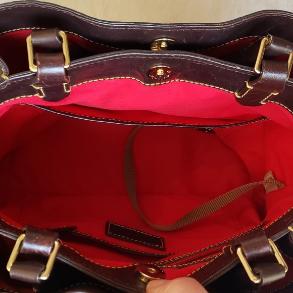 Dooney & Bourke Brown Croc Small Brenna Satchel - Picture 10 of 16